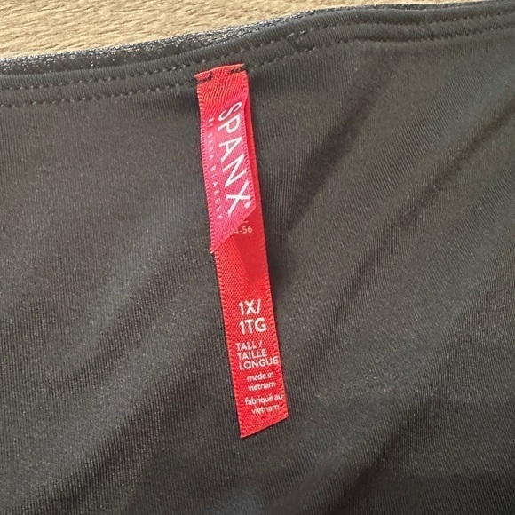 SPANX Black Faux Leather Leggings SIZE X LARGE TALL - Picture 7 of 14